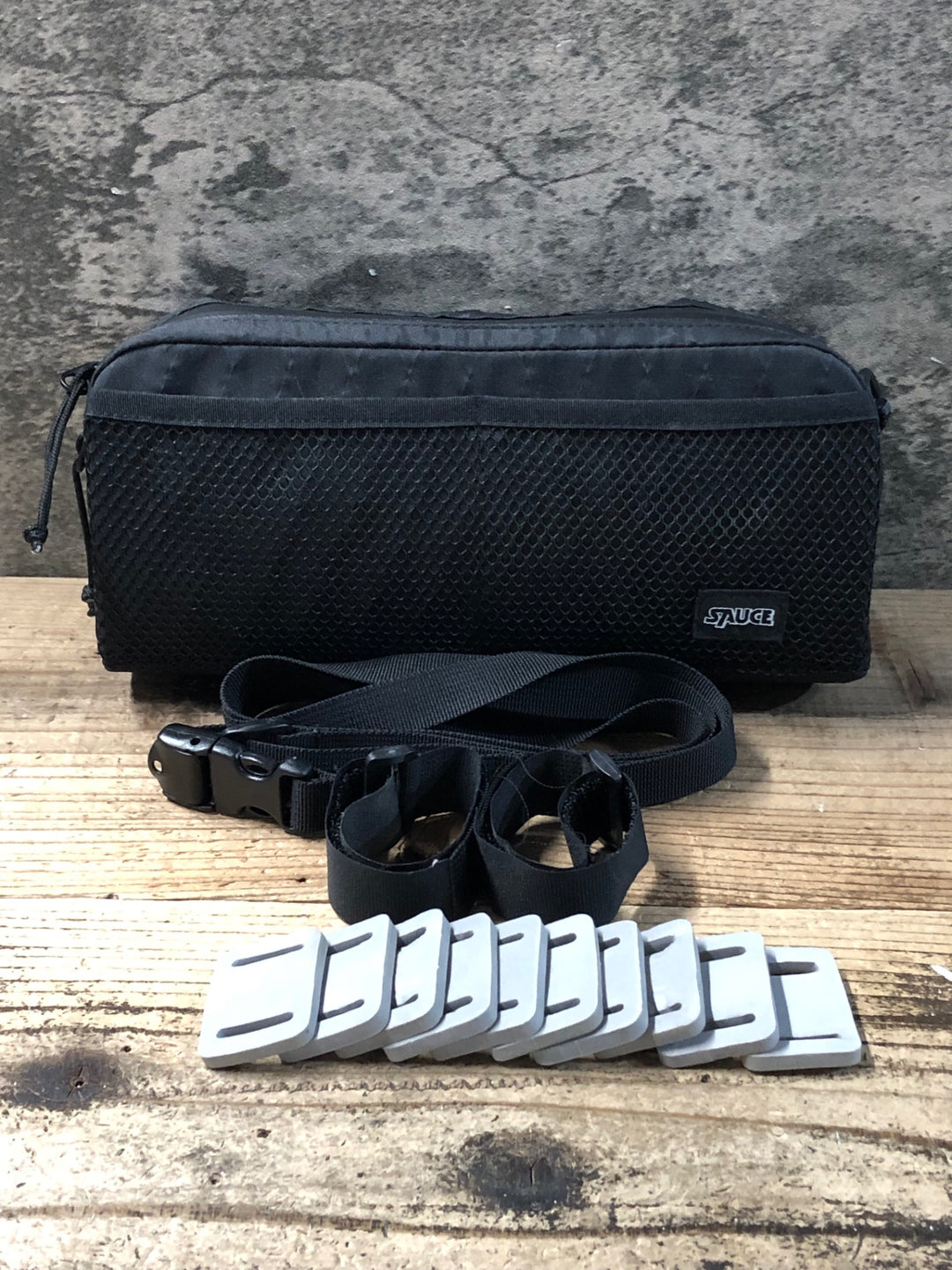 KD126 SAUCE CYCLE メッシュポケットバッグMESH POCKET BAR BAG V3 (ECOPAK / BLACK)
