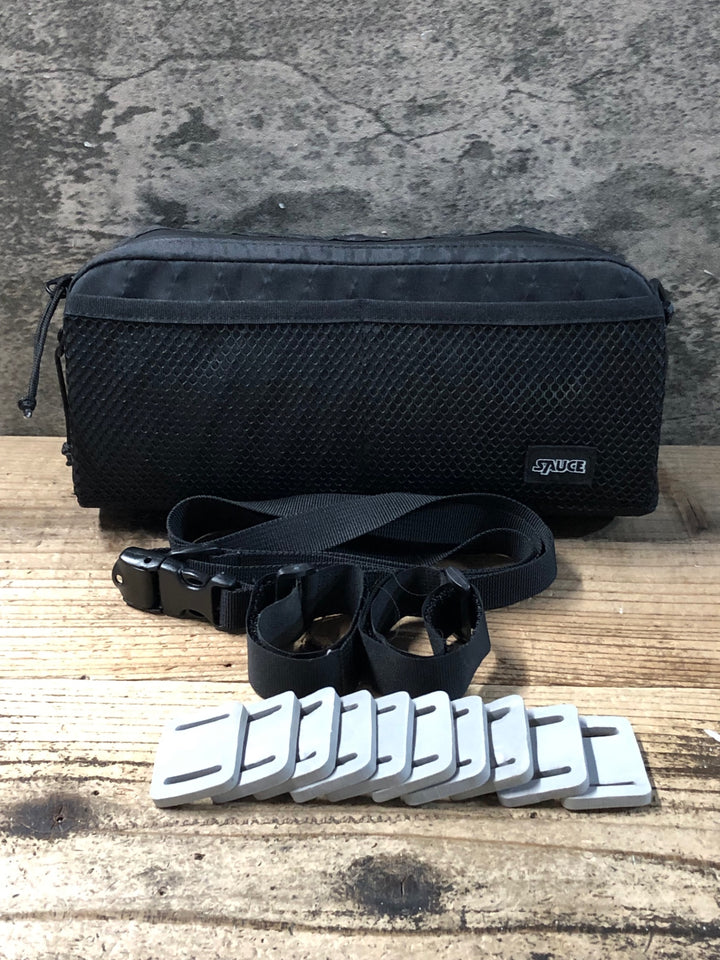 KD126 SAUCE CYCLE メッシュポケットバッグMESH POCKET BAR BAG V3 (ECOPAK / BLACK)