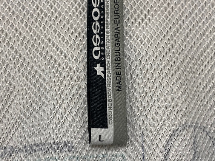 KM929 アソス assos WORKS TEAM 半袖 サイクルジャージ 白 L ※スレあり