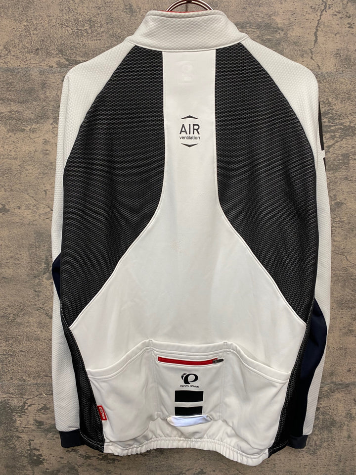 KG272 パールイズミ PEARL iZUMi 長袖 サイクルジャージ 白 黒 XL 裏起毛