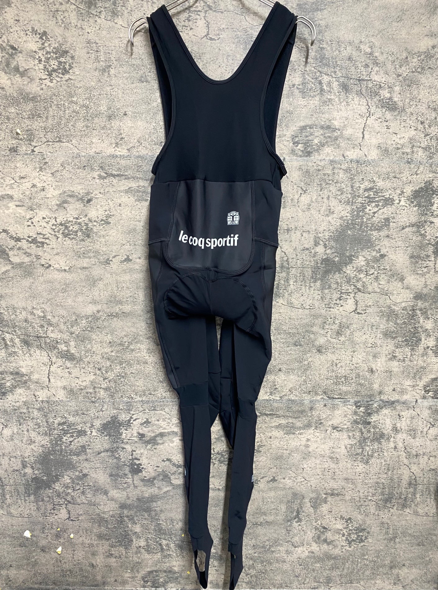 KB837 ルコックスポルティフ le coq sportif ビブタイツ 黒 M 裏起毛