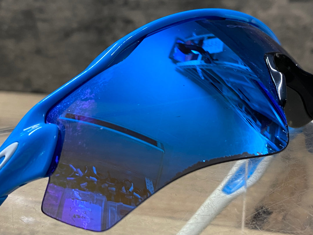 KK073 オークリー OAKLEY RADAR EV サングラス アイウェア 水色 ※レンズ劣化,使用感
