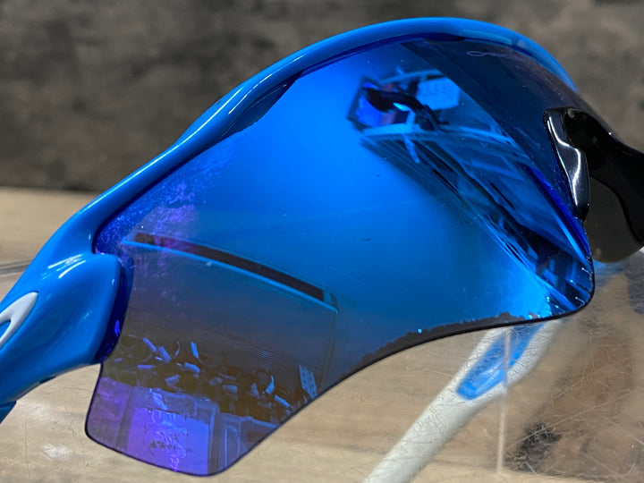 KK073 オークリー OAKLEY RADAR EV サングラス アイウェア 水色 ※レンズ劣化,使用感