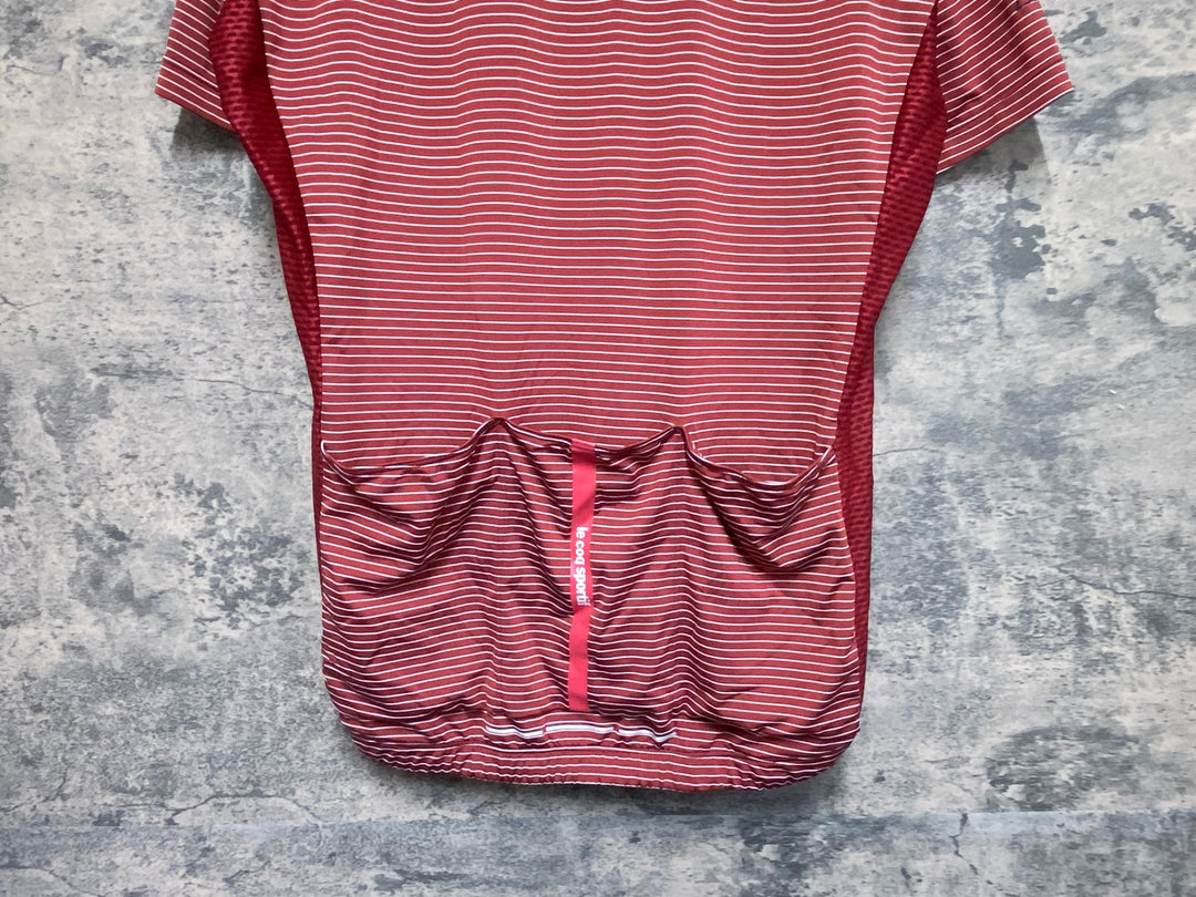 KA706 ルコックスポルティフ le coq sportif 半袖 サイクルジャージ Lサイズ 赤