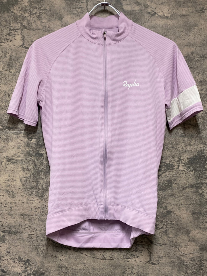 KN404 ラファ Rapha CORE LIGHTWEIGHT JERSEY 半袖 サイクルジャージ 薄紫 S