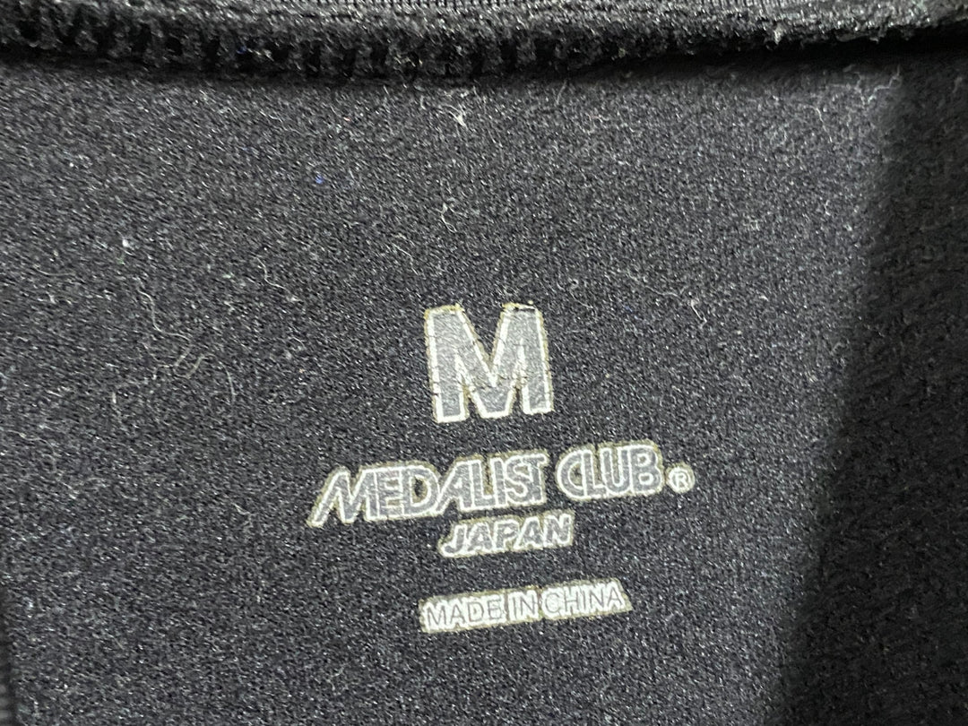 JM588 メダリスト MEDALIST CLUB 長袖 ベースレイヤー 黒赤 M