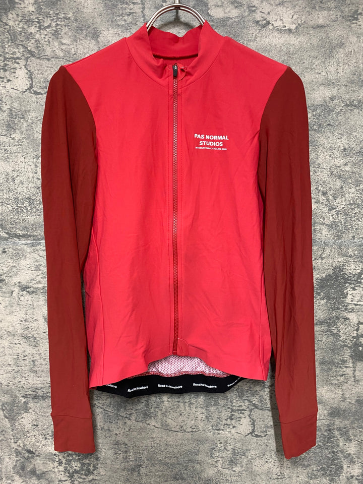 JY477 パスノーマルスタジオ PAS NORMAL STUDIOS Mechanism Long Sleeve Jersey 長袖 サイクルジャージ レッド S