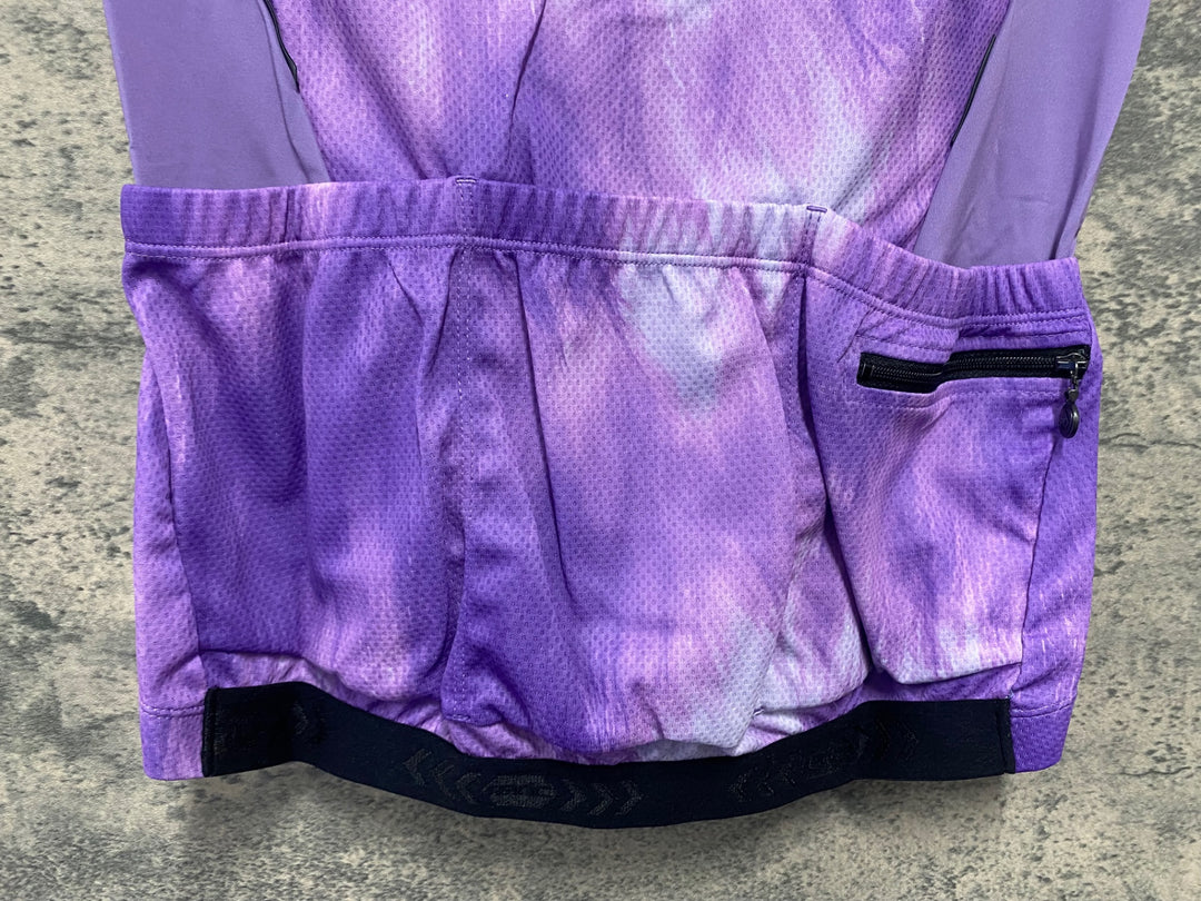 JV964 レリック reric Fuzzy Womens Standard Jersey 半袖サイクルジャージ レディース M 紫