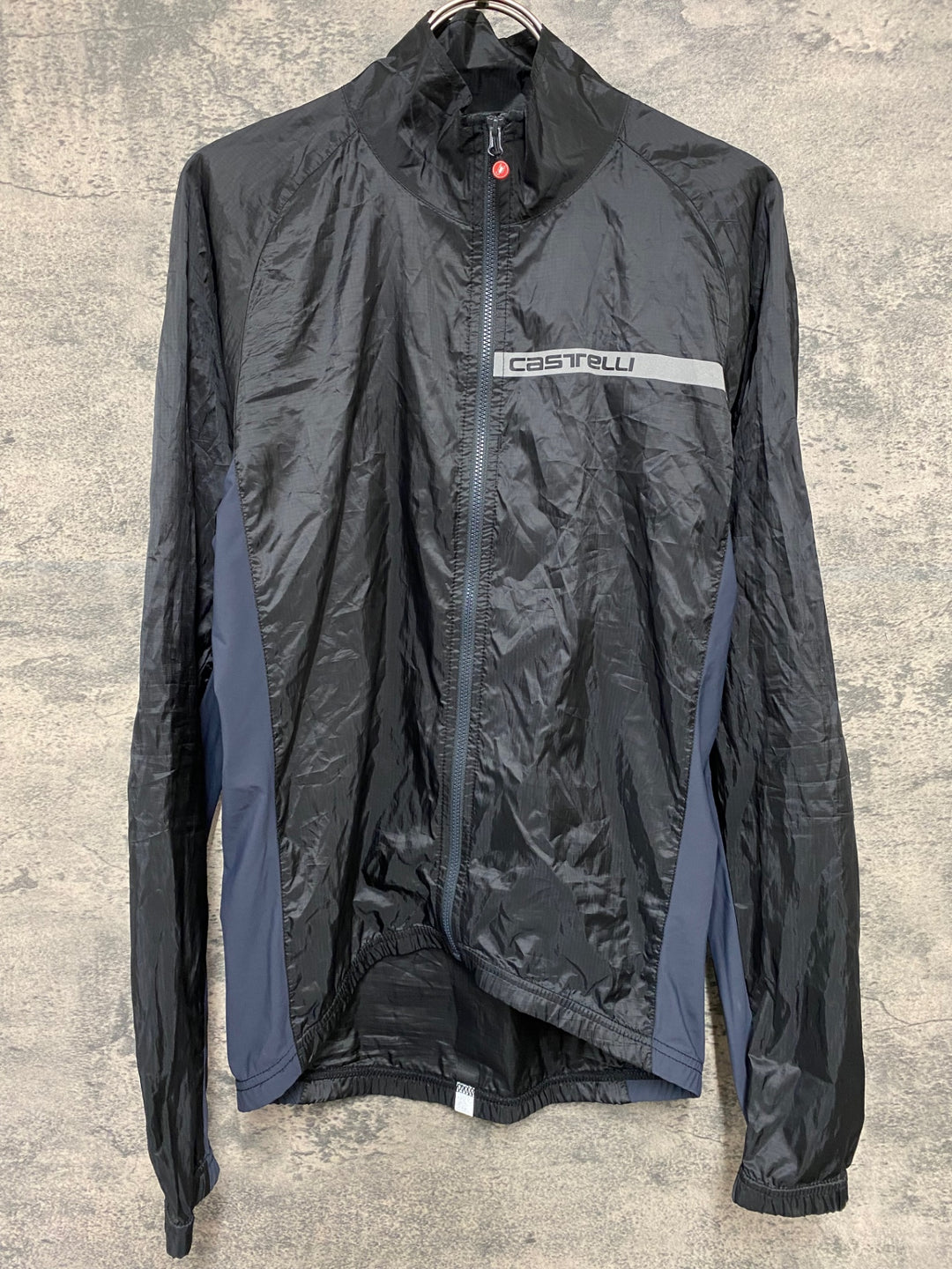 KC006 カステリ CASTELLI 長袖 ウインドブレーカー 黒 M