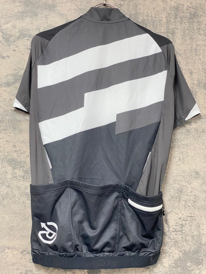 KJ369 レリック reric 半袖 サイクルジャージ 黒 白 グレー M