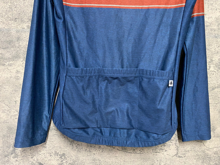 KD544 カペルミュール kapelmuur 長袖 サイクルジャージ 紺 36