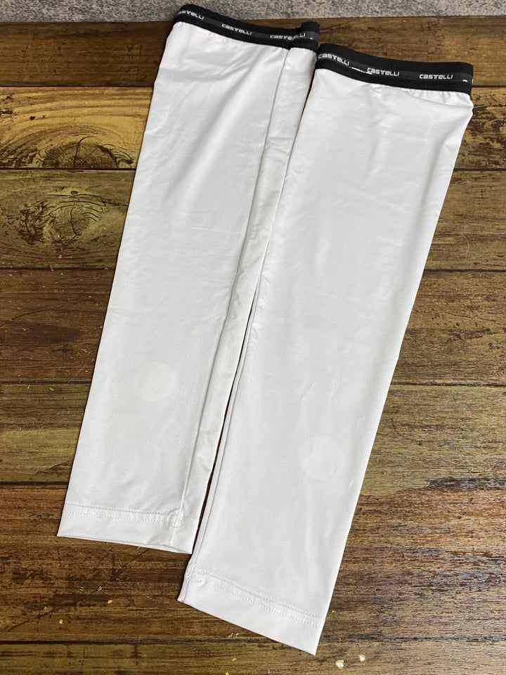 JZ333 カステリ CASTELLI アームカバー 白 L