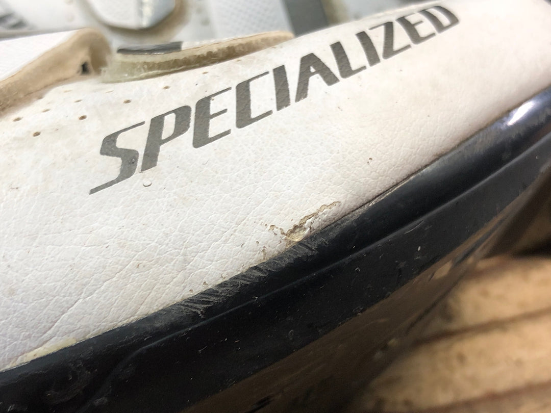 JO934 スペシャライズド SPECIALIZED SPECIALIZED COMP RD ビンディングシューズ EU41 26cm 白 ※小傷あり