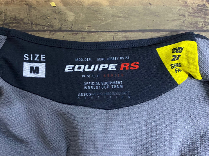 KO415 アソス ASSOS EQUIPE RS PROF SERIES CLIMACOOD 2/3 SPRING FALL 半袖 サイクルジャージ 黒 M