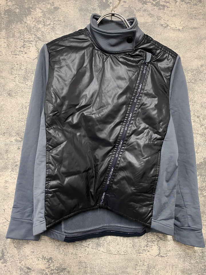 KI143 レリック reric plus 長袖 サイクルジャケット 黒グレー S 裏起毛