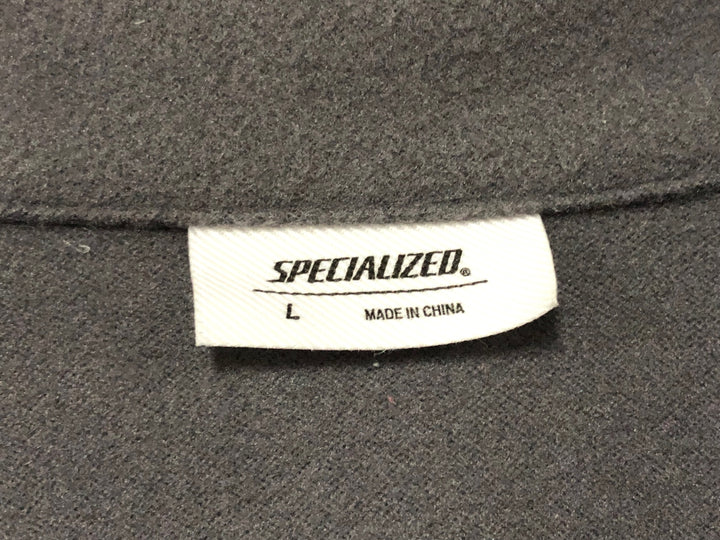 KC029 スペシャライズド SPECIALIZED 長袖 サイクルジャージ グレー L 裏起毛