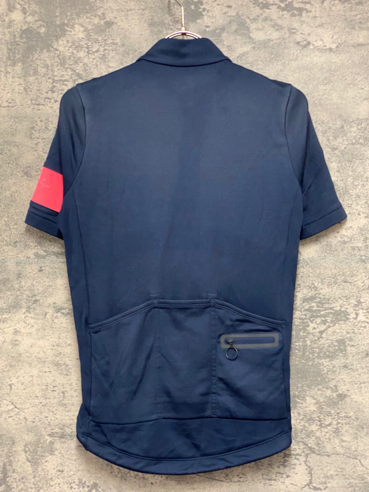 JU474 ラファ Rapha CLASSIC JERSEY Ⅱ 半袖 サイクルジャージ ネイビー ピンク XS
