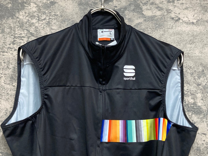 KJ853 スポーツフル sportful ジレ サイクルベスト 黒 L