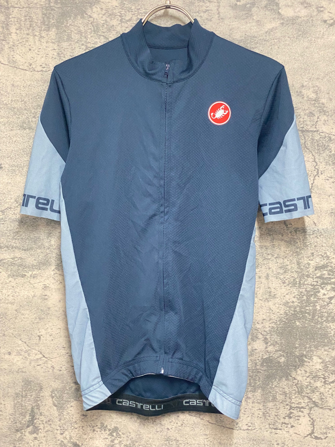JY249 カステリ CASTELLI 半袖 サイクルジャージ グレー S　※余臭強め