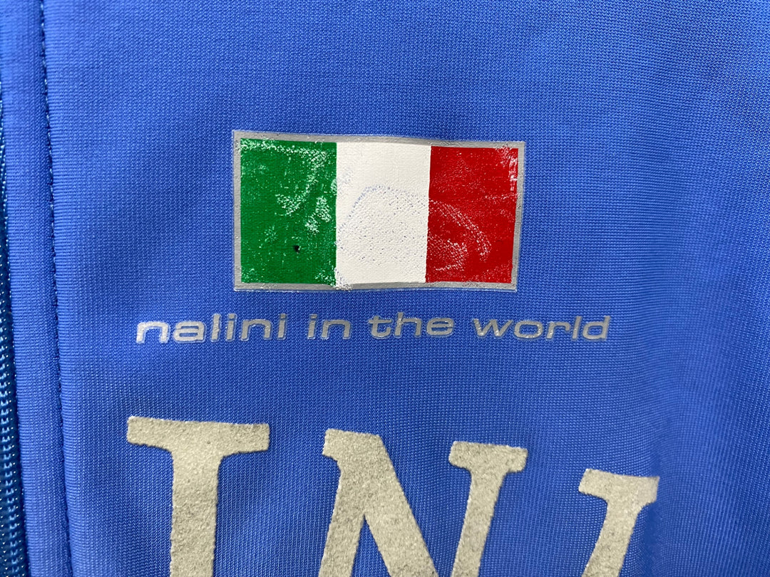 JI653 ナリーニ Nalini 長袖サイクルジャージ 青 L ロゴ擦れ