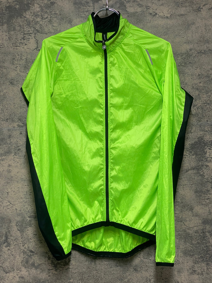 KQ581 アソス ASSOS MILLE GT WIND JACKET 長袖 ウインドブレーカ 蛍光 黄 M