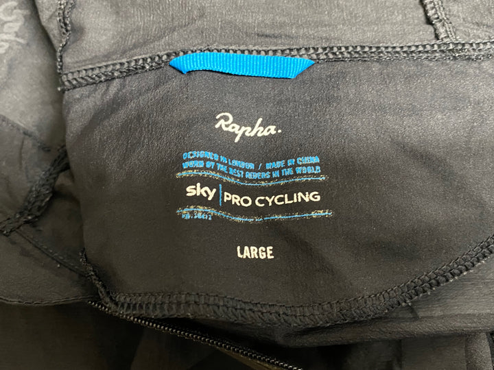 JN160 ラファ Rapha SPRAY JACKET 長袖 ウィンドブレーカー 黒 L TEAM Sky