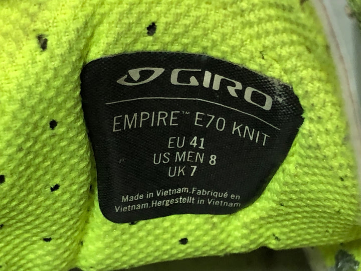 JT513 ジロ GIRO EMPIRE E70 KNIT ビンディングシューズ グレー SPD-SL EU41 インソール欠品