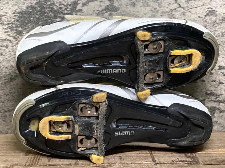 JE574 シマノ SHIMANO WR32 SH-WR32W ビンディングシューズ 3穴 白 EU36