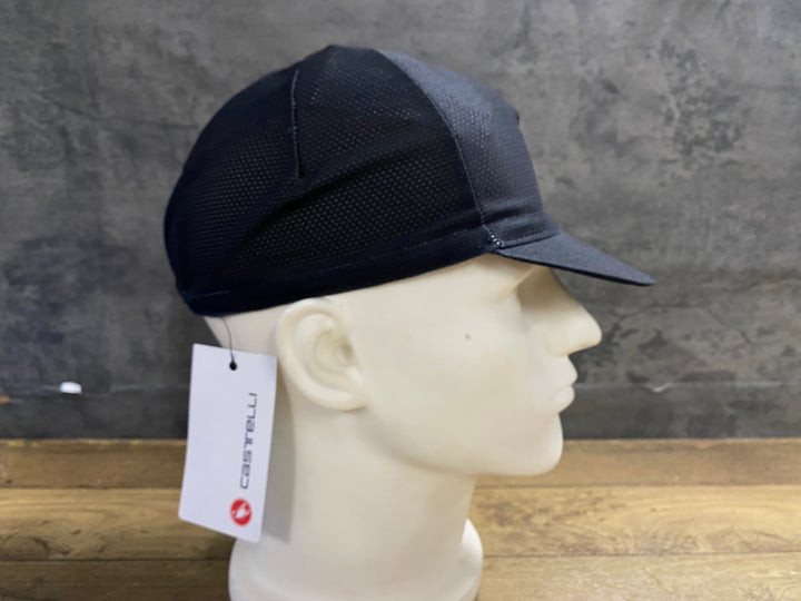 KE161 カステリ CASTELLI サイクルキャップ 黒 フリーサイズ