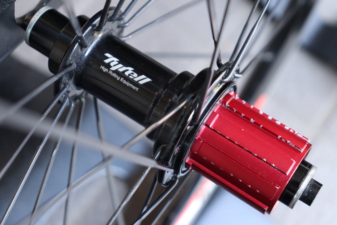 タイレル TYRELL Q:ELEMENT AM-7 アルミ クリンチャー ホイールセット シマノ10S 20インチ 406 【横浜店】
