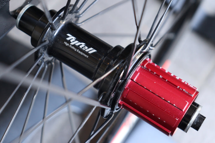 タイレル TYRELL Q:ELEMENT AM-7 アルミ クリンチャー ホイールセット シマノ10S 20インチ 406 【横浜店】