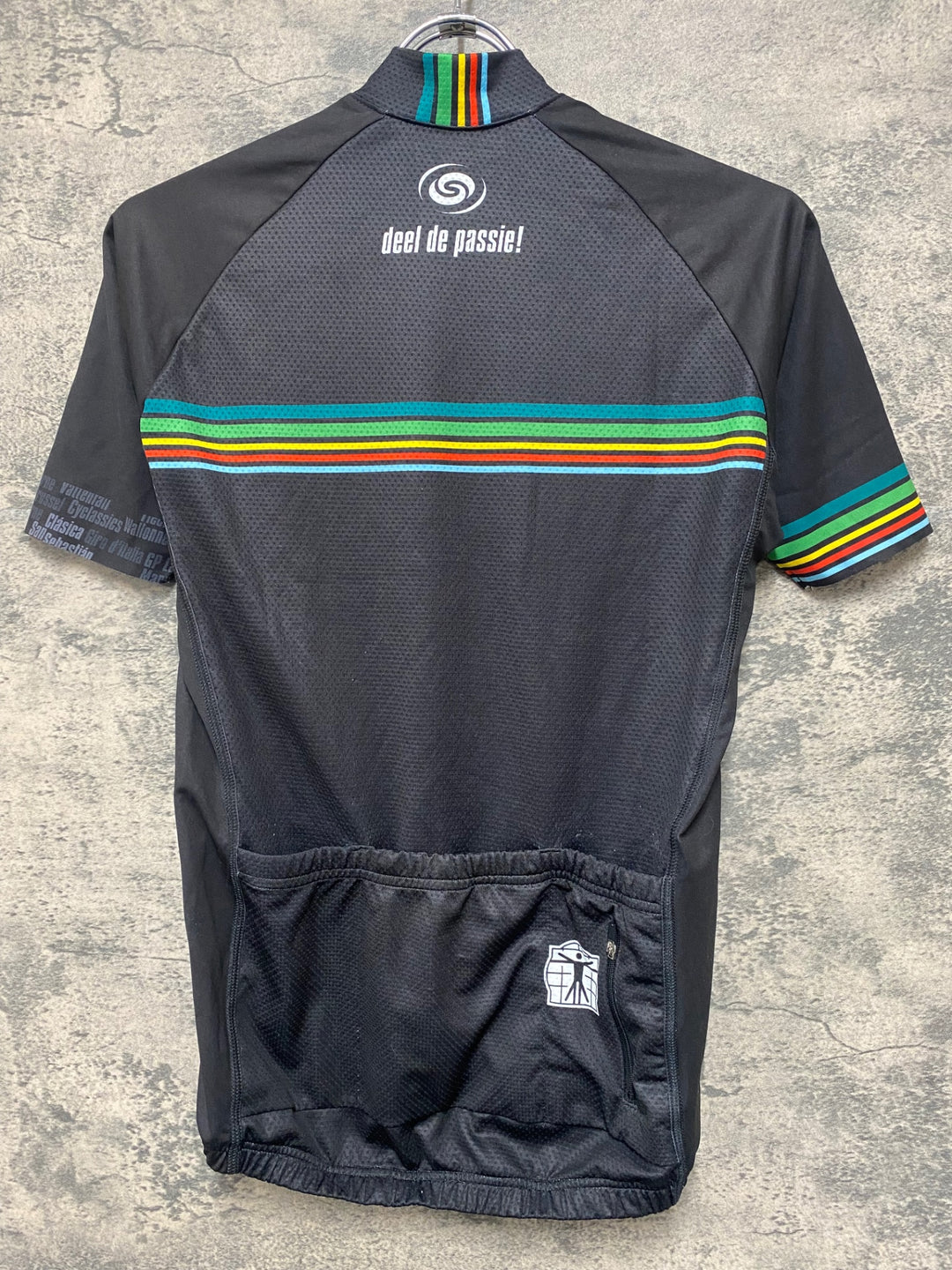 JH951 ビオレーサー BIORACER 半袖 サイクルジャージ 黒青 M