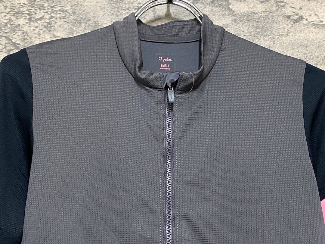 JO724 ラファ Rapha PRO TEAM TRAINING JERSEY 半袖サイクルジャージ グレー S ※ほつれ大