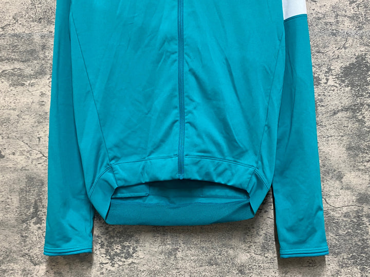 JO459 ラファ rapha ロングスリーブ 長袖 サイクルジャージ ターコイズグリーン M 裏起毛