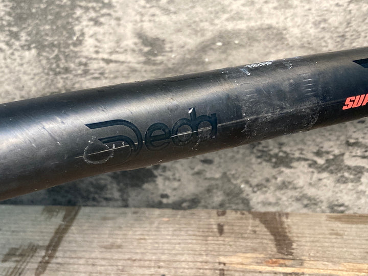 JU277 デダエレメンティ DEDA ELEIMENTI SUPERLEGGERA カーボン ドロップハンドル エンド外-外420mm Φ31.7 ※クランプ痕有り