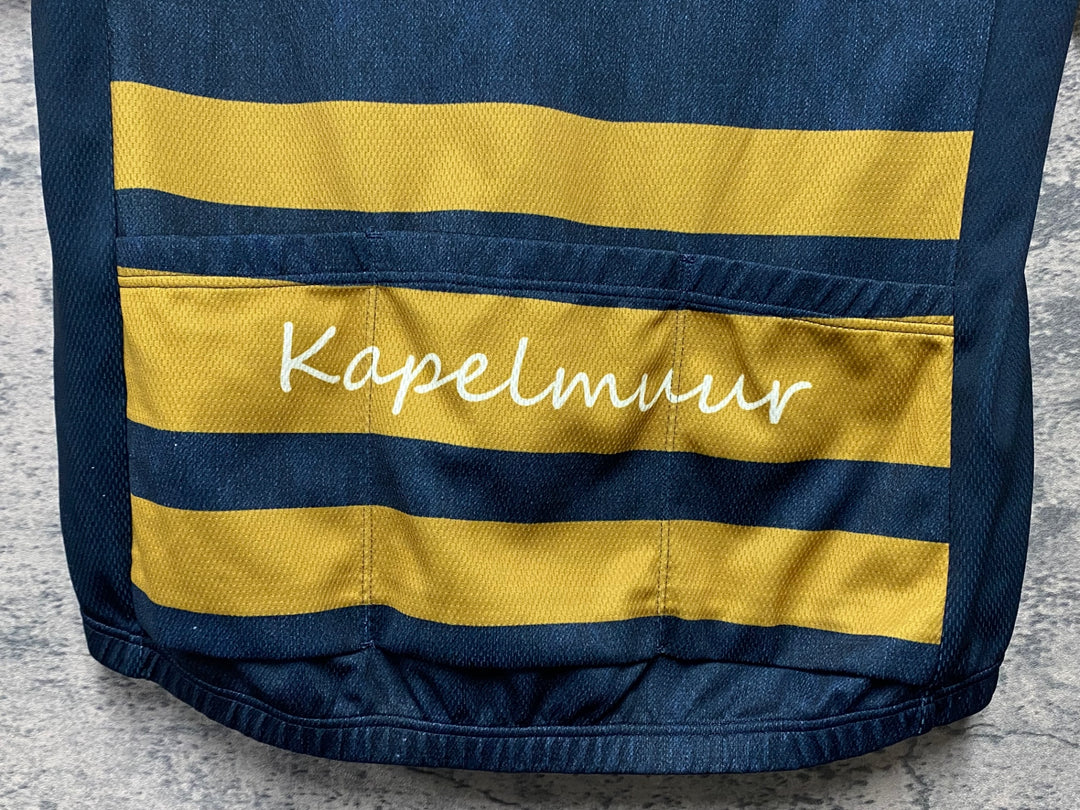 KI963 カペルミュール kapelmuur 半袖 サイクルジャージ 紺 ASIA L