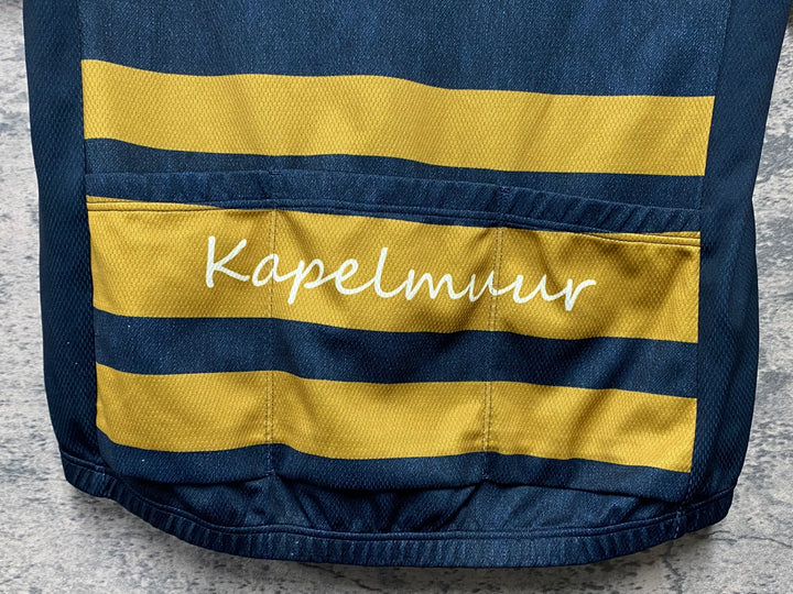 KI963 カペルミュール kapelmuur 半袖 サイクルジャージ 紺 ASIA L
