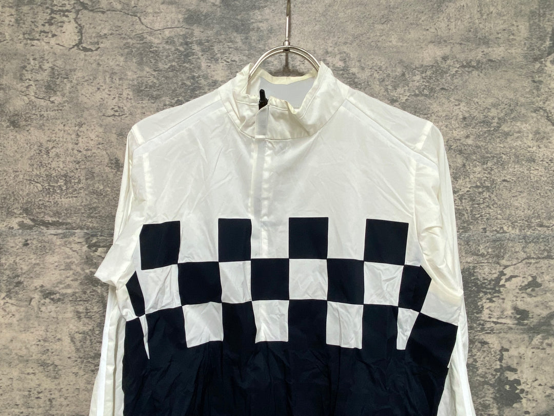KF470 ラファ Rapha CLASSIC WIND CHECK JACKET 長袖 ウィンドブレーカー 白 黒 XS