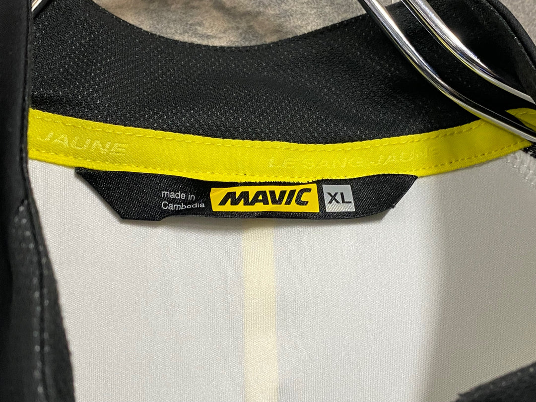 JW303 マヴィック MAVIC コスミックエリート COSMIC ELITE 半袖 サイクルジャージ 白/黒 XL