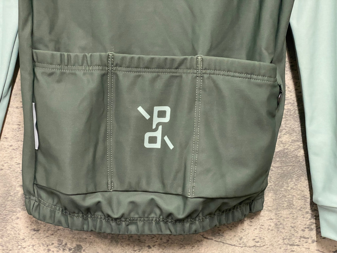 JJ320 プロトンドパリ PELOTON DE PARIS 長袖サイクルジャケット 緑 XS 裏起毛