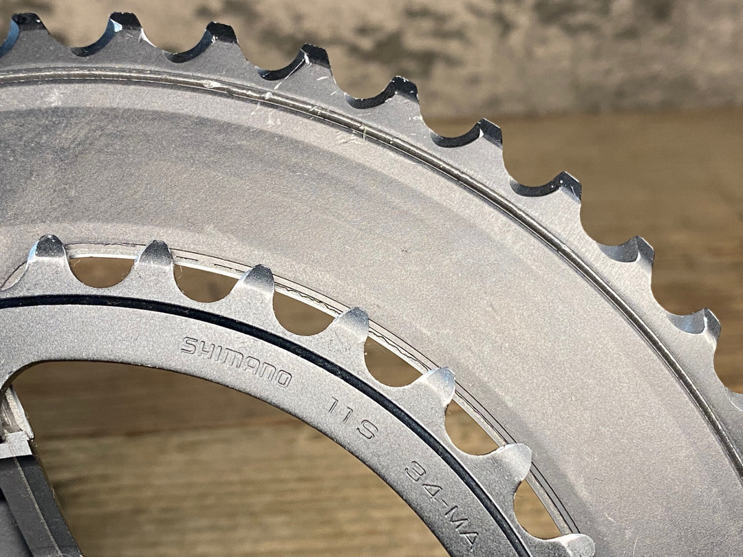 JM348 シマノ SHIMANO アルテグラ ULTEGRA FC-6800 クランクセット 165mm 50/34T 刻印LH ※リコール対象外