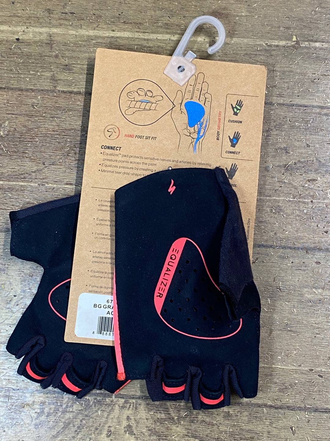 JV682 スペシャライズド SPECIALIZED GRAIL 指切 サイクルグローブ 赤 S