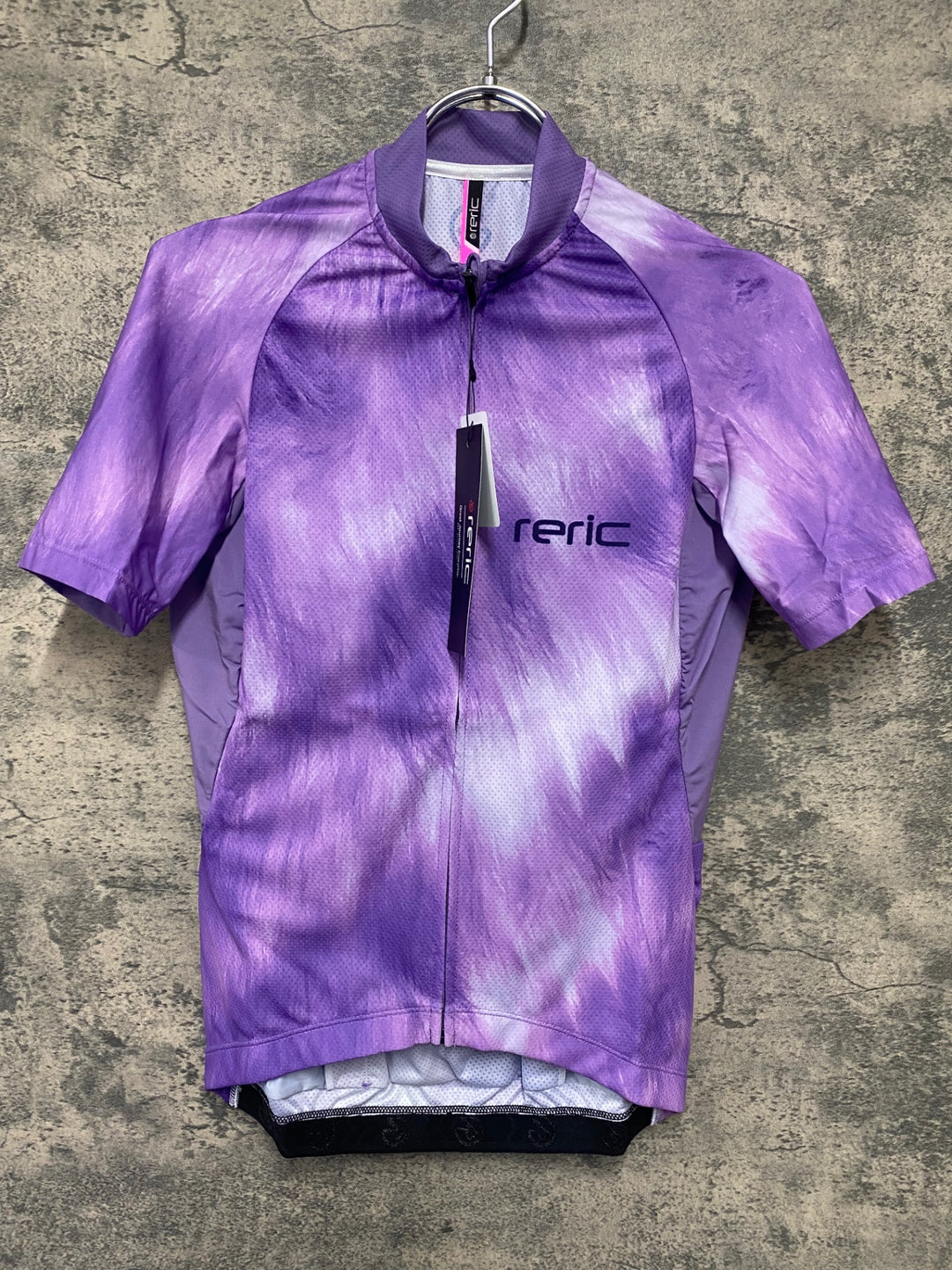 JV964 レリック reric Fuzzy Womens Standard Jersey 半袖サイクルジャージ レディース M 紫