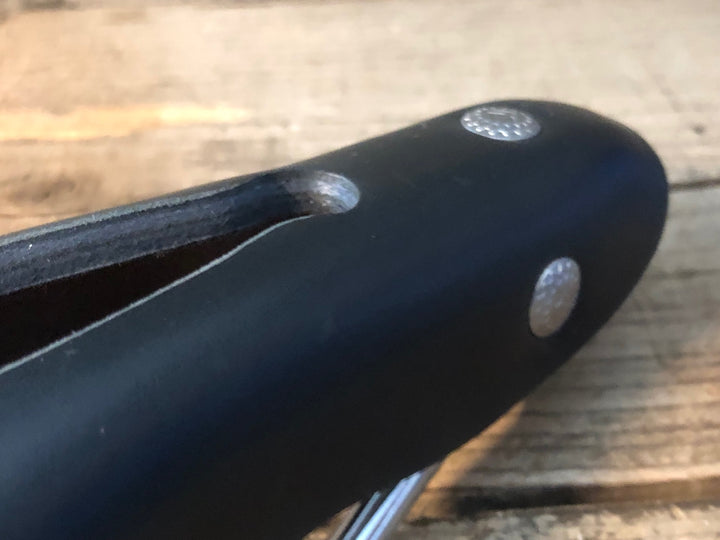 JS795 リベット RIVET Cycle Works ディアブロ THE DIABLO レザーサドル クロモリレール 黒