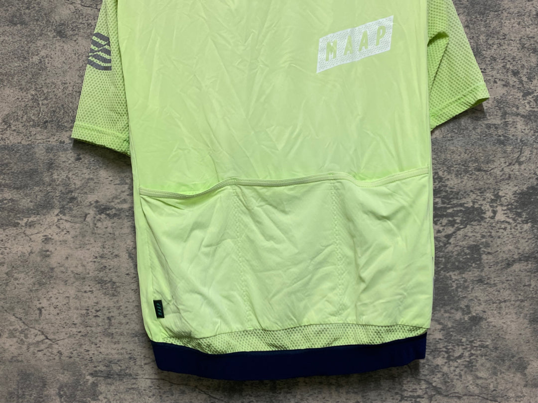JO700 マープ MAAP PRO FIT JERSEY 半袖 サイクルジャージ 黄緑 M