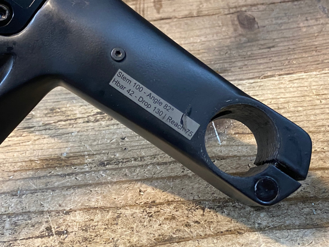 JO918 デダ DEDA アラネラ ALANERA 一体型カーボンハンドル エンド外-外420mm 100mm 82° OS  GARMIN用サイコンマウント付属