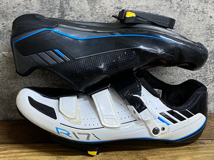 JY958 シマノ SHIMANO R171 SH-R171W ビンディングシューズ EU43 白黒 3穴