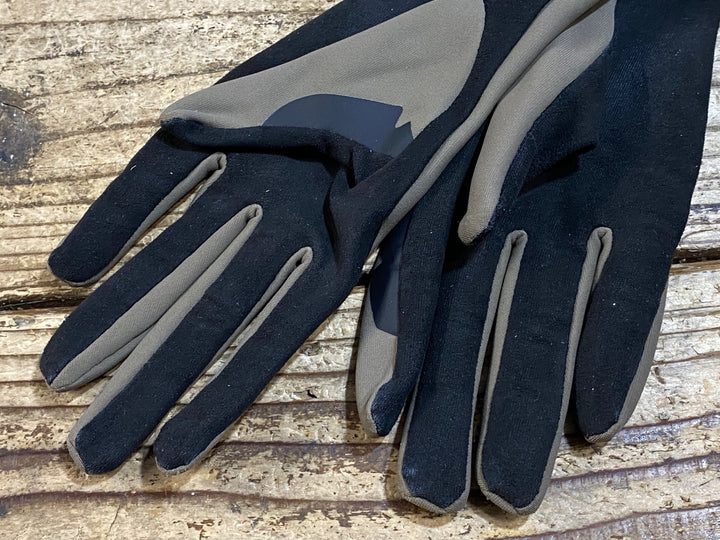 KA685 イザドア Isadore 長指 グローブ 黒 茶 M 裏起毛