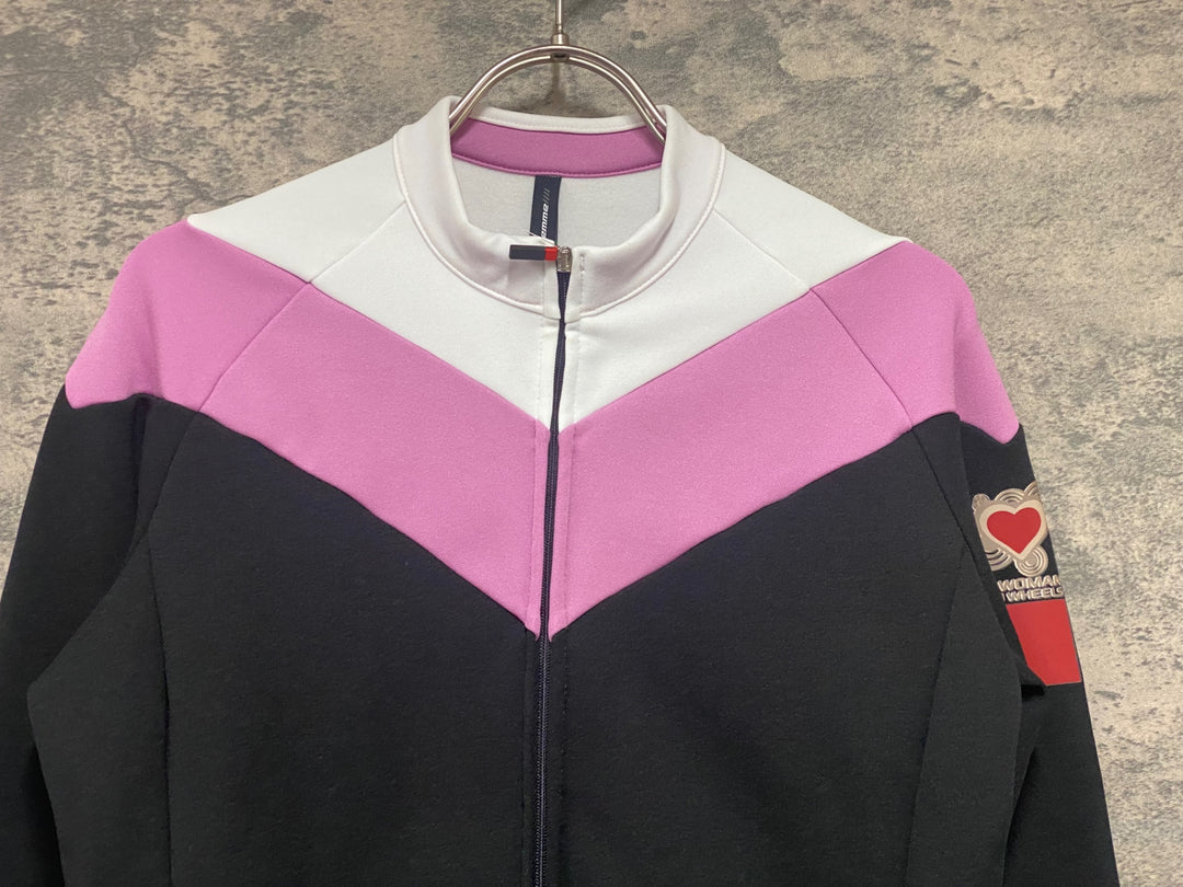 JX563 ビエンメ BEMME 長袖 サイクルジャージ 黒 L 裏起毛