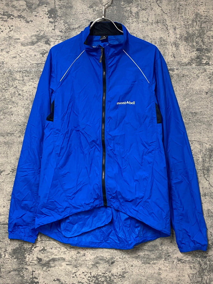 JY975 モンベル mont-bell 長袖 ウィンドブレーカー L 青